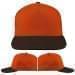 USA Made Orange-Black Low Crown 5 Panel Cap