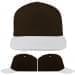 USA Made Black-White Low Crown 5 Panel Cap