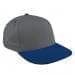Light Gray Low Crown 5 Panel-Navy Visor, Eyelets