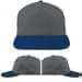 USA Made Light Gray-Navy Low Crown 5 Panel Cap