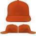 USA Made Orange Low Crown 5 Panel Cap