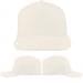 USA Made White Low Crown 5 Panel Cap