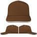USA Made Brown-White Low Crown 5 Panel Cap