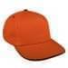 Orange Low Crown 5 Panel-Black Sandwich, Eyelets