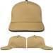 USA Made Khaki-Hunter Green Low Crown 5 Panel Cap