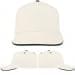 USA Made White-Hunter Green Low Crown 5 Panel Cap