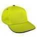 Safety Green Low Crown 5 Panel-Black Sandwich, Eyelets