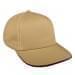 Khaki-Burgundy Canvas Velcro Skate Hat