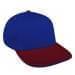 Royal Blue Low Crown 5 Panel-Red Visor, Eyelets