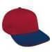 Red Low Crown 5 Panel-Navy Visor, Eyelets