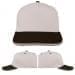 USA Made Putty-Black Low Crown 5 Panel Cap