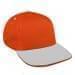 Orange Low Crown 5 Panel-Black Visor, Eyelets