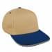 Khaki Low Crown 5 Panel-Navy Visor, Eyelets