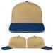 USA Made Khaki-Navy Low Crown 5 Panel Cap