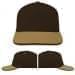 USA Made Black-Khaki Low Crown 5 Panel Cap