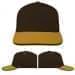 USA Made Black-Athletic Gold Low Crown 5 Panel Cap