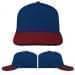 USA Made Navy-Red Low Crown 5 Panel Cap