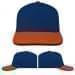 USA Made Navy-Orange Low Crown 5 Panel Cap