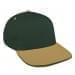 Hunter Green Low Crown 5 Panel-Khaki Visor, Eyelets
