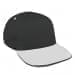 Dark Gray Low Crown 5 Panel-White Visor, Eyelets