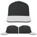 USA Made Dark Gray-White Low Crown 5 Panel Cap
