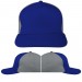 Royal Blue-Light Gray Twill Snapback Skate Cap VIRTUAL Image