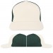 White-Hunter Green Denim Slide Buckle Skate Cap VIRTUAL Image