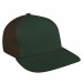 Hunter Green-Black Twill Velcro Skate Cap 3Q Image