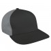 Dark Gray-Light Gray Brushed Snapback Skate Cap 3Q Image