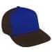 Royal Blue Low Crown 5 Panel-Black Back Half, Visor