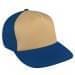 Khaki Low Crown 5 Panel-Navy Back Half, Visor