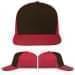 USA Made Black-Red Low Crown 5 Panel Cap