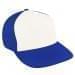 White Low Crown 5 Panel-Royal Blue Back Half, Visor
