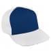 Navy Low Crown 5 Panel-White Back Half, Visor