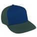 Navy Low Crown 5 Panel-Hunter Green Back Half, Visor