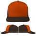 USA Made Blaze Orange-Black Low Crown 5 Panel Cap