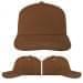 USA Made Brown-White Low Crown 5 Panel Cap