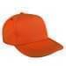 Orange Low Crown 5 Panel-Black Stitching, Eyelets