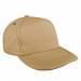 Khaki Low Crown 5 Panel-Burgundy Stitching, Eyelets