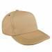Khaki Low Crown 5 Panel-Hunter Green Stitching, Eyelets
