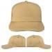 USA Made Khaki-Hunter Green Low Crown 5 Panel Cap