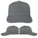 USA Made Light Gray-Burgundy Low Crown 5 Panel Cap