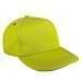 Safety Green Low Crown 5 Panel-Black Stitching, Eyelets