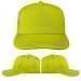 USA Made Safety Green-Black Low Crown 5 Panel Cap