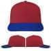 USA Made Red-Royal Blue Low Crown 5 Panel Cap