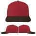 USA Made Red-Black Low Crown 5 Panel Cap