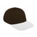 Black Low Crown 5 Panel-White Button, Visor