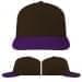 USA Made Black-Purple Low Crown 5 Panel Cap