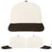 USA Made White-Black Low Crown 5 Panel Cap