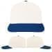 USA Made White-Navy Low Crown 5 Panel Cap